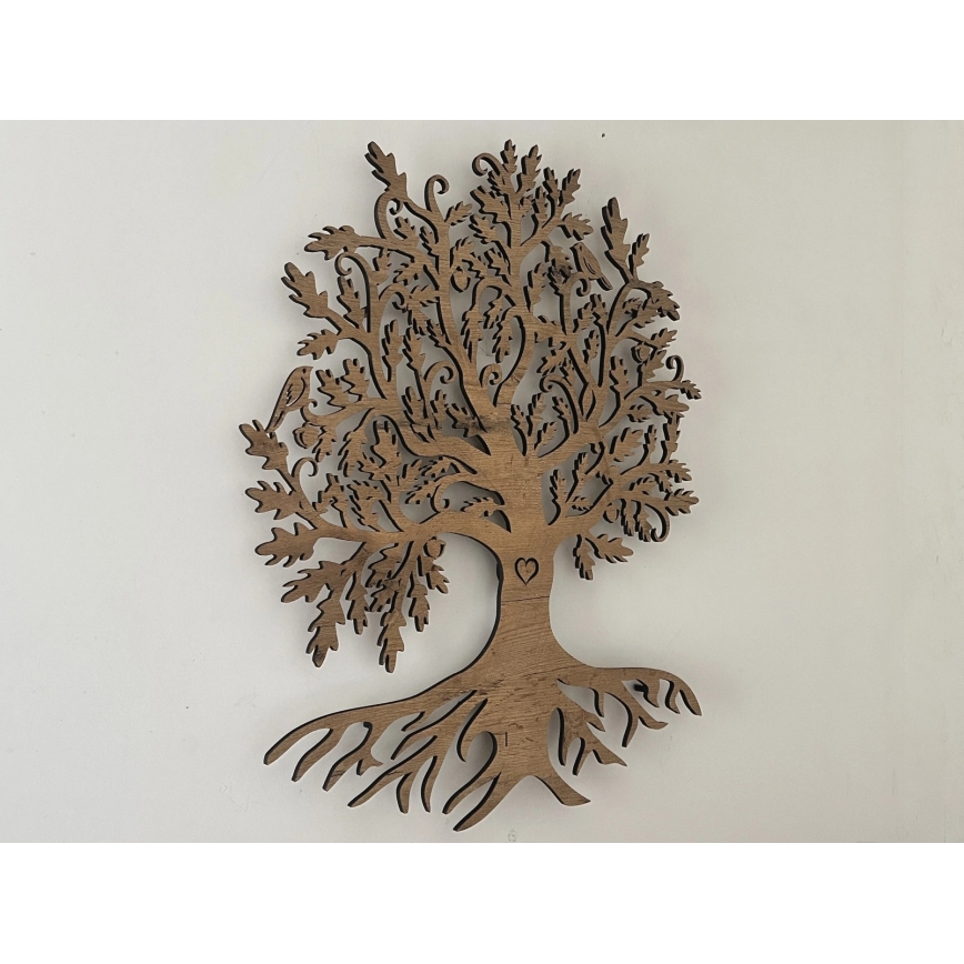 Li-Go 5729/DUB2 - Decoração de parede LED com sensor de movimento LED/10W/5V 90x110 cm carvalho