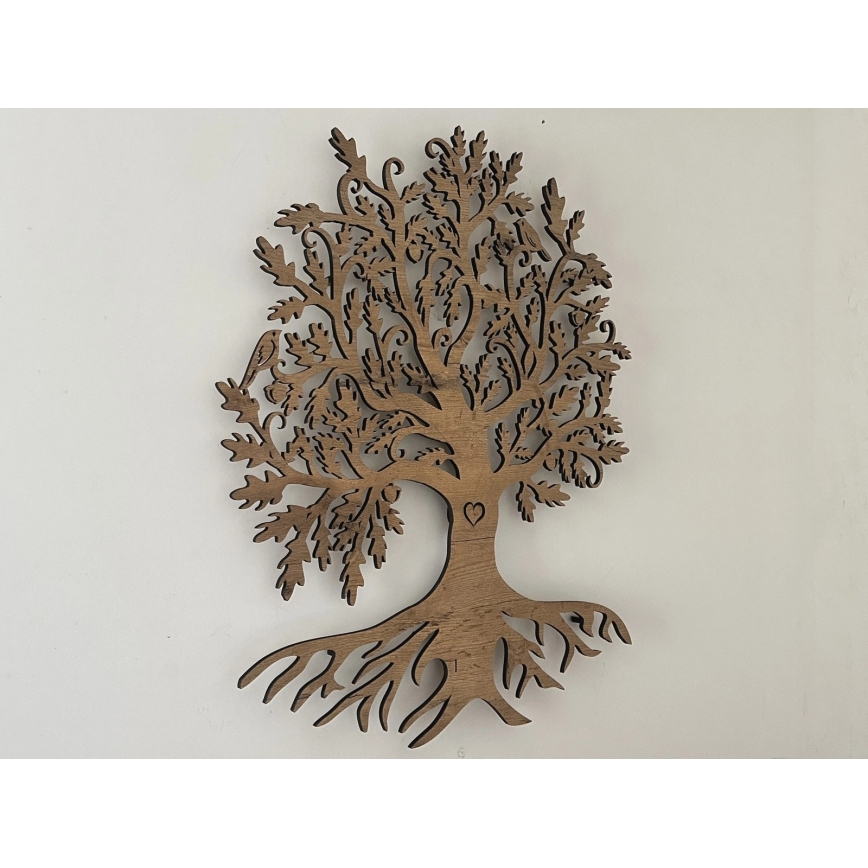 Li-Go 5732/DUB/S2 - Decoração de parede LED regulável LED/10W/5V 20000 mAh 68x80 cm carvalho