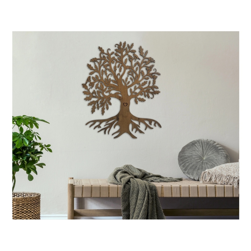 Li-Go 5739/DUB2 - Decoração de parede LED regulável LED/10W/230V 68x80 cm carvalho