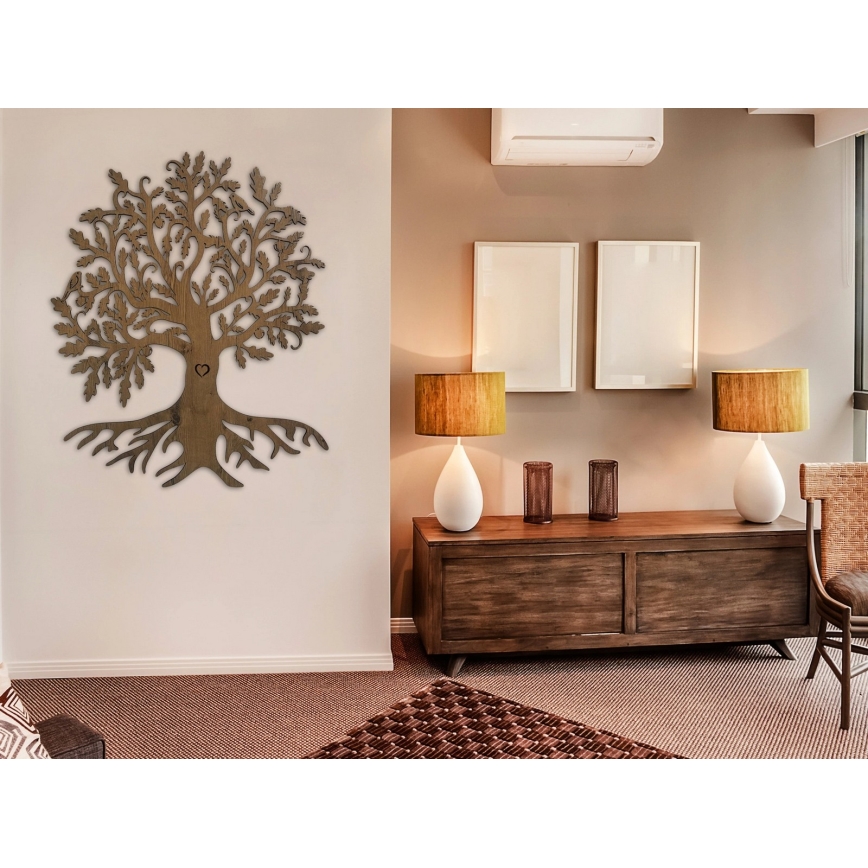 Li-Go 5742/DUB2 - Decoração de parede LED dimerizável LED/10W/230V 90x110 cm carvalho