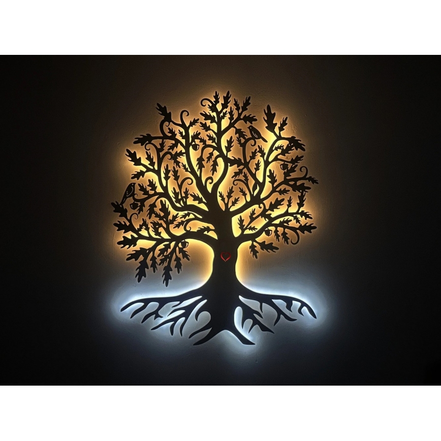 Li-Go 5742/DUB2 - Decoração de parede LED dimerizável LED/10W/230V 90x110 cm carvalho