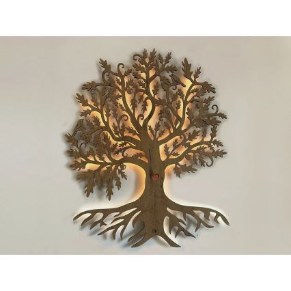 Li-Go 5742/DUB2 - Decoração de parede LED dimerizável LED/10W/230V 90x110 cm carvalho