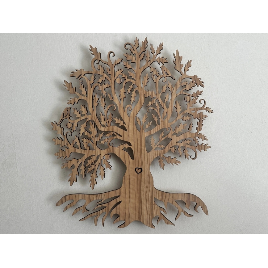 Li-Go 5747/DUB2 - Aplique de parede decorativo LED regulável LED/10W/230V 45x55 cm carvalho