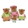 Li'l Woodzeez - Conjunto de figuras HEALTHNUGGLE família de ursos