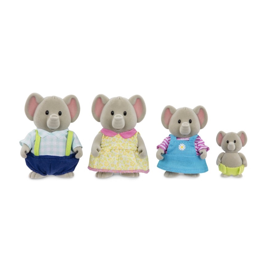 Li'l Woodzeez - Conjunto de figuras OLIPHANT família de elefantes