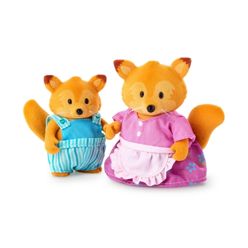 Li'l Woodzeez - Conjunto de figuras TIPPYTAIL raposa family