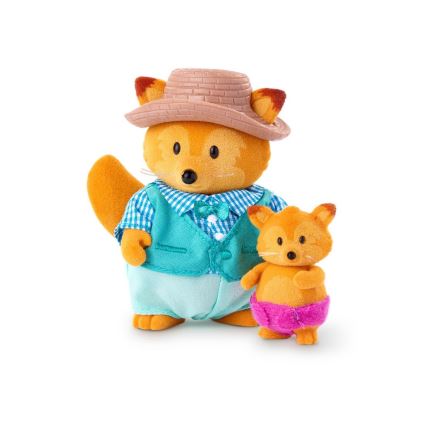 Li'l Woodzeez - Conjunto de figuras TIPPYTAIL raposa family