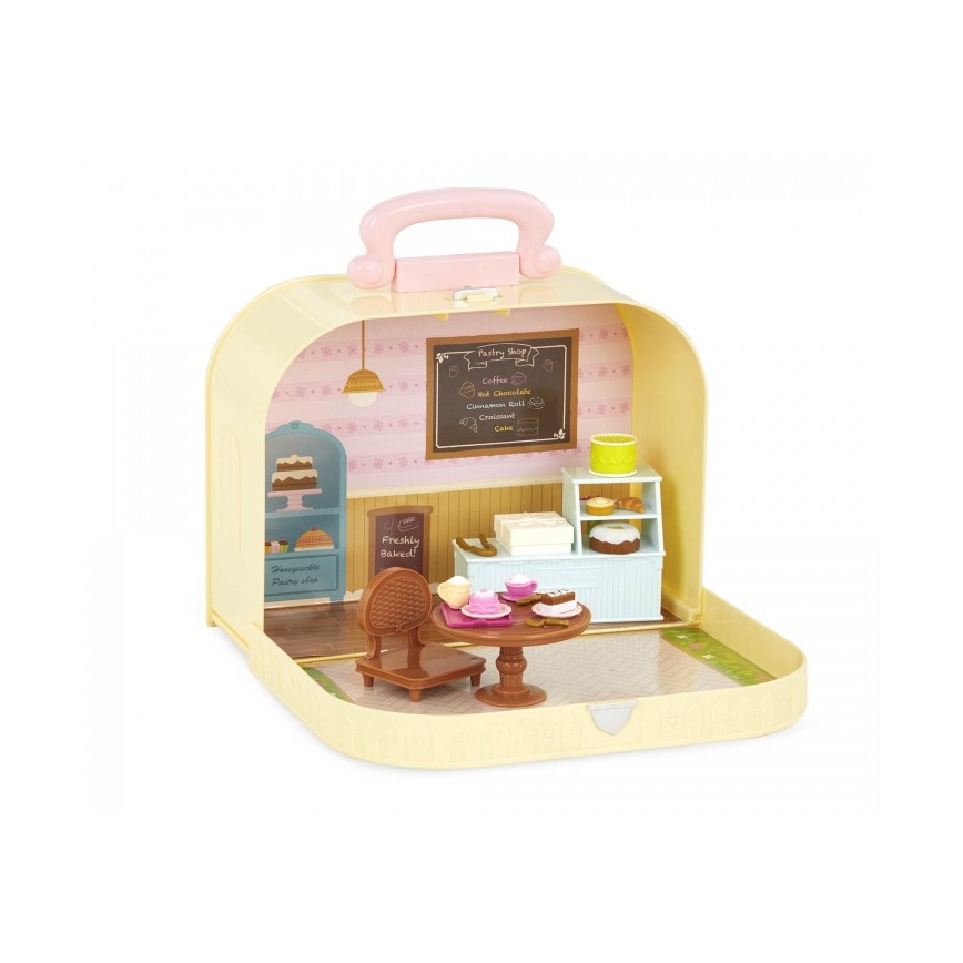 Li'l Woodzeez - Conjunto de mala com loja de bolos