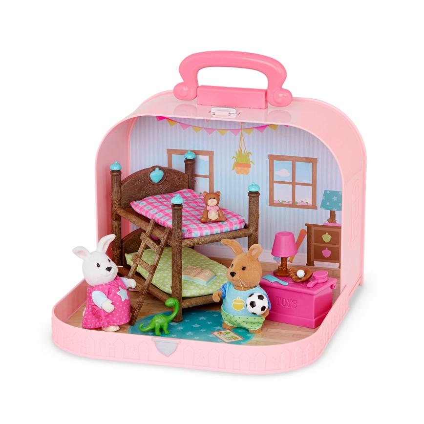 Li'l Woodzeez - Conjunto numa mala para quarto de criança