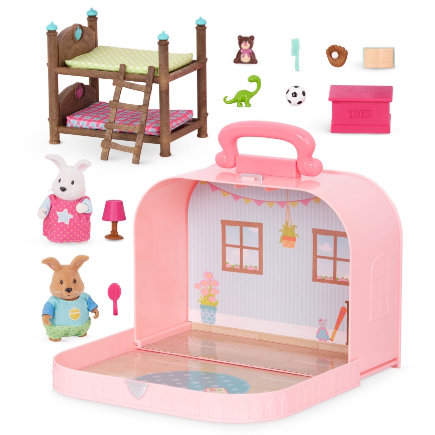 Li'l Woodzeez - Conjunto numa mala para quarto de criança