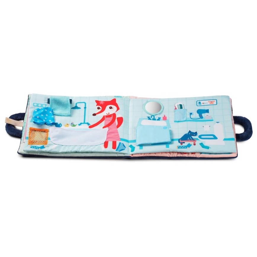 Lilliputiens - Livro têxtil Boa noite raposa Alice