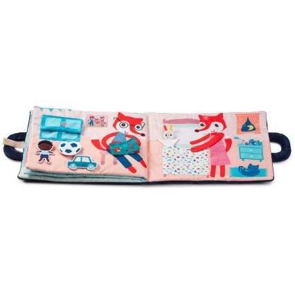 Lilliputiens - Livro têxtil Boa noite raposa Alice