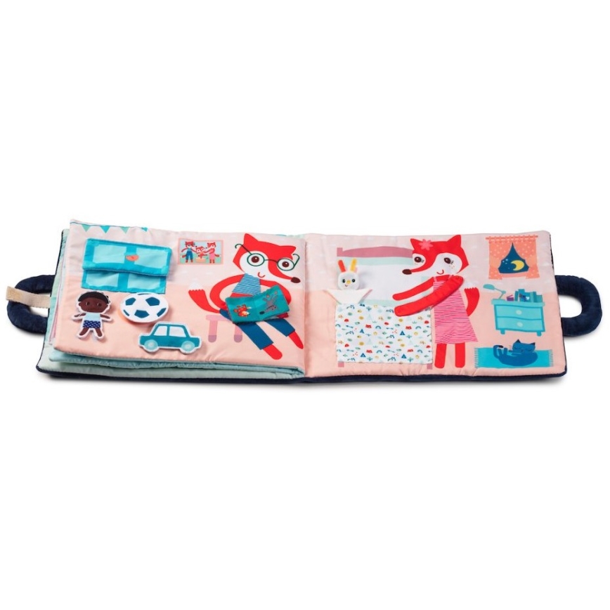 Lilliputiens - Livro têxtil Boa noite raposa Alice