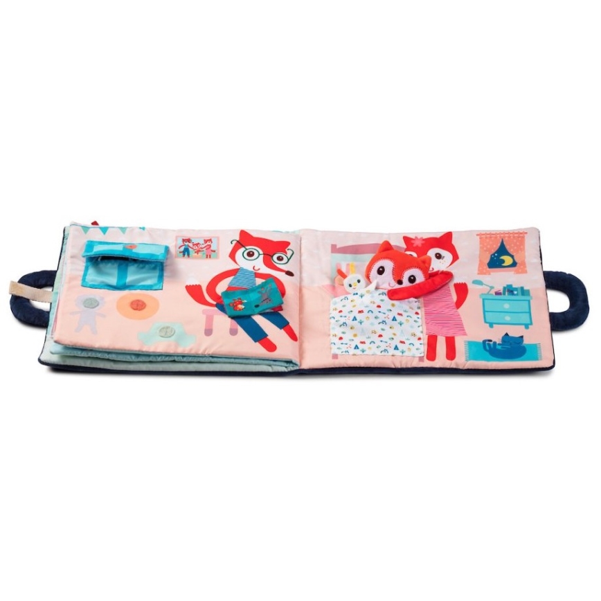 Lilliputiens - Livro têxtil Boa noite raposa Alice