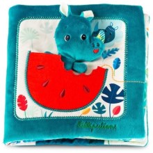 Lilliputiens - Livro têxtil para crianças rinoceronte Marius