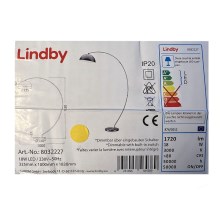 Lindby - Candeeiro de chão LED com regulação ZARA LED/18W/230V