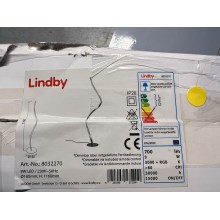 Lindby - Candeeiro de chão LED RGB com regulação CRIOSTAL LED/9W/230V + controlo remoto
