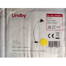 Lindby - Candeeiro de chão PHILEAS 1xE27/60W/230V