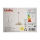Lindby - Candelabro de altura ajustável LED NADIJA 1xE27/5,5W/230V