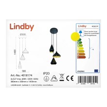 Lindby - Candelabro suspenso 3xE27/60W/230V