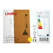 Lindby - Candelabro suspenso ALECKS 1xE27/60W/230V