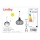 Lindby - Candelabro suspenso FRANCES 1xE27/60W/230V