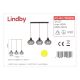 Lindby - Candelabro suspenso FRANCES 3xE27/60W/230V