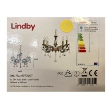 Lindby - Candelabro suspenso KORA 5xE14/40W/230V