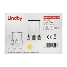 Lindby - Candelabro suspenso KOURTNEY 3xE27/60W/230V