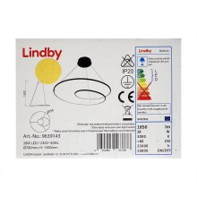 Lindby - Candelabro suspenso LED com regulação LUCY LED/28W/230V