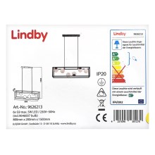 Lindby - Candelabro suspenso LED UTOPIA 6xG9/5W/230V