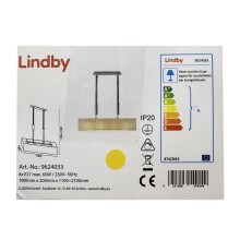 Lindby - Candelabro suspenso MARIAT 4xE27/60W/230V