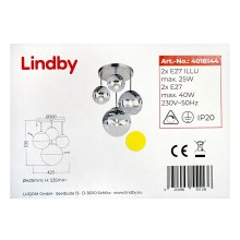 Lindby - Candelabro suspenso RAVENA 2xE27/40W/230V + 2xE27/25W
