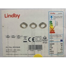 Lindby - CONJUNTO 3x Foco de encastrar LED ANDREJ LED/4W/230V