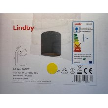 Lindby - Iluminação de parede LED EDVIN 1xG9/3W/230V betão