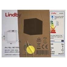 Lindby - Iluminação de parede LED QUASO LED/4W/230V betão