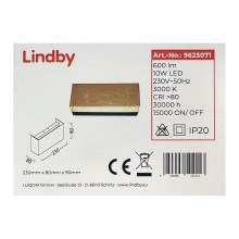 Lindby - Iluminação de parede LED QUENTIN LED/10W/230V