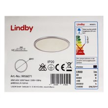 Lindby - Iluminação de teto LED LEONTA LED/20W/230V