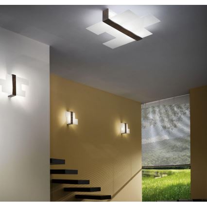 Linea Light 90230 - Luz de parede TRIAD 2xE27/57W/230V