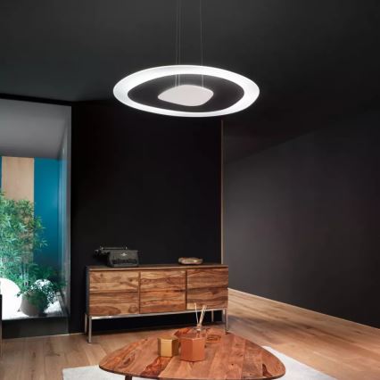 Linea Light 90349 - Candelabro suspenso LED ANTIGUA LED/46W/230V 80,8 cm CRI 90 branco