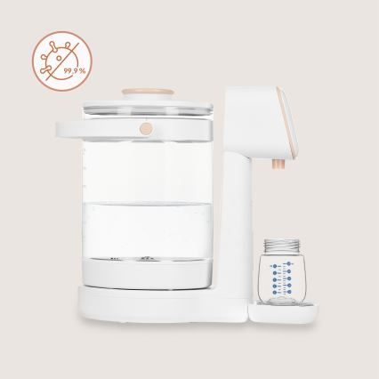 Lionelo - Aparelho para preparar leite de bebé BABYPRESTO 2.0 1200W/230V Branco