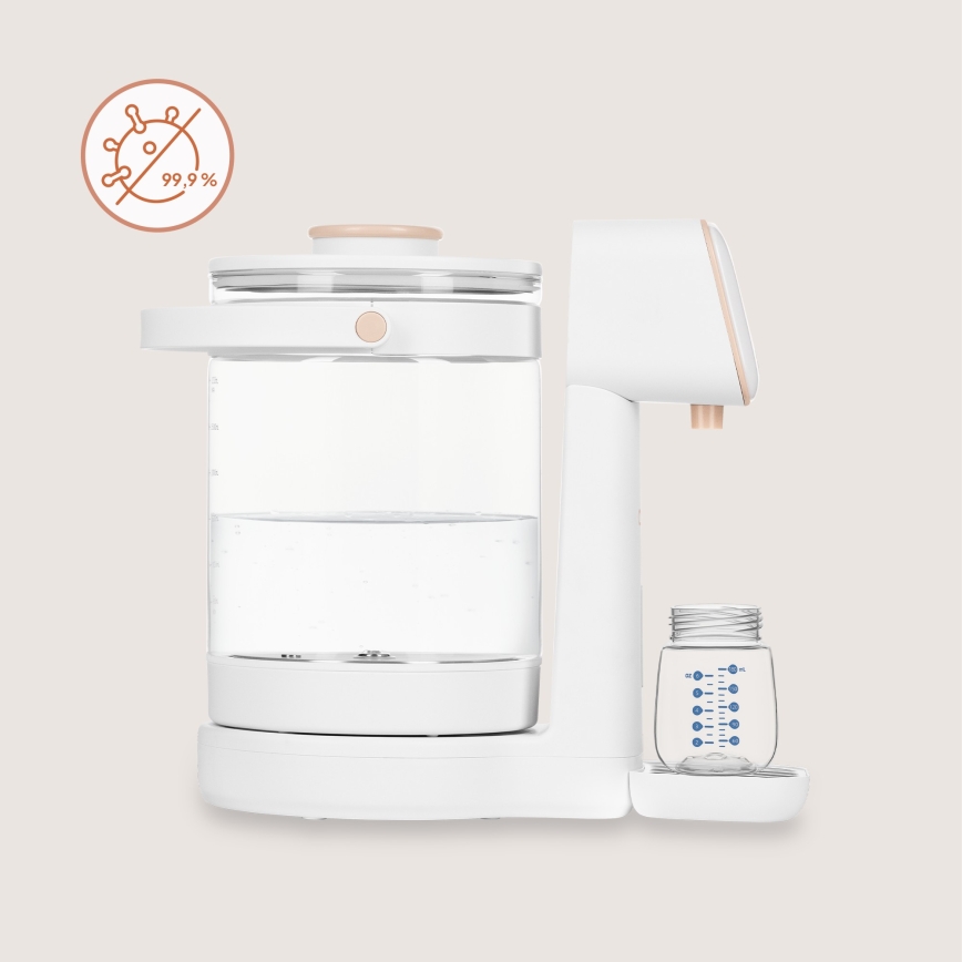 Lionelo - Aparelho para preparar leite de bebé BABYPRESTO 2.0 1200W/230V Branco