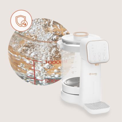 Lionelo - Aparelho para preparar leite de bebé BABYPRESTO 2.0 1200W/230V Branco