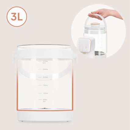 Lionelo - Aparelho para preparar leite de bebé BABYPRESTO 2.0 1200W/230V Branco