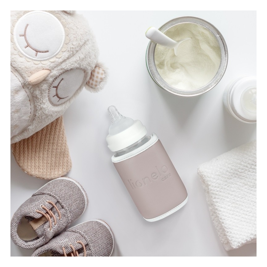 Lionelo - Aquecedor de biberões recarregável THERMUP GO 18W/5V Rosa Baby