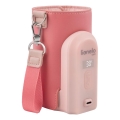 Lionelo - Aquecedor de biberões recarregável THERMUP GO EVO 18W/5V rosa