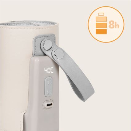 Lionelo - Aquecedor de biberões recarregável THERMUP GO PLUS 10W/5V bege