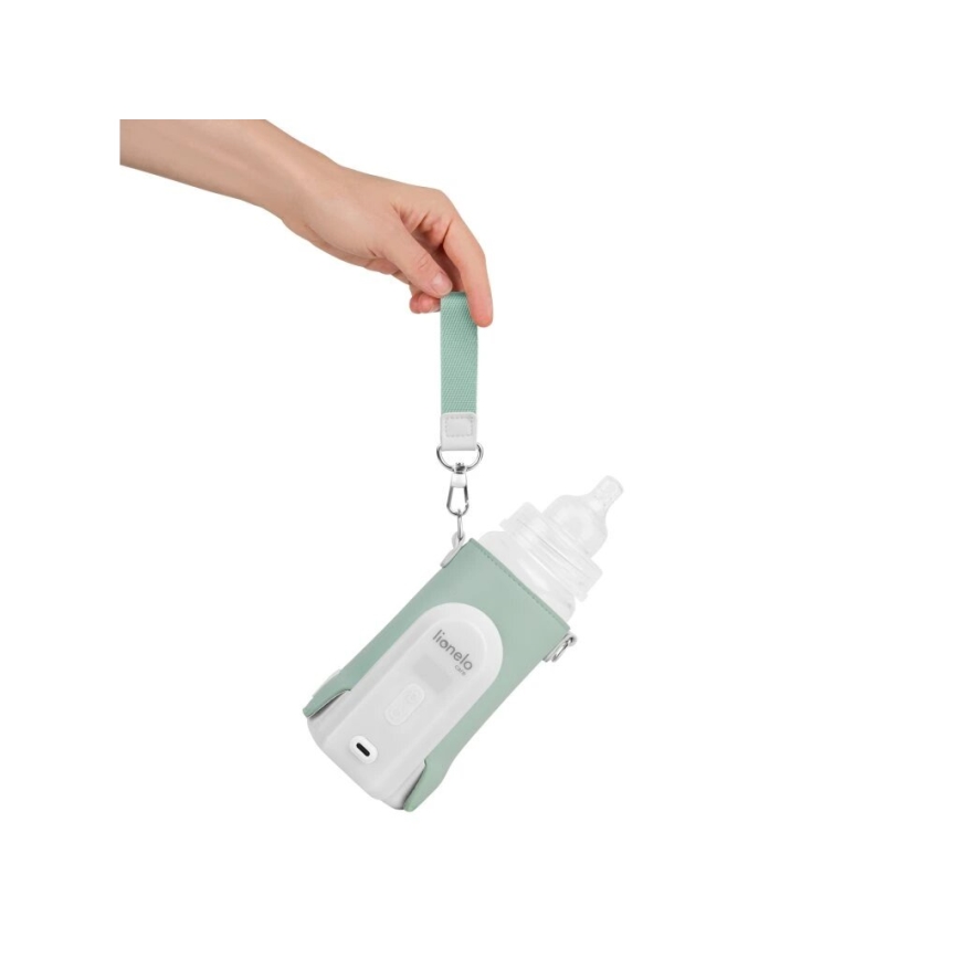 Lionelo - Aquecedor de biberões recarregável~ THERMUP GO EVO 18W/5V verde/branco