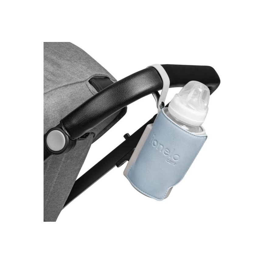 Lionelo - Aquecedor de biberões recarregável~ THERMUP GO PLUS 10W/5V azul/cinzento