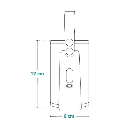 Lionelo - Aquecedor de biberões recarregável~ THERMUP GO PLUS 10W/5V azul/cinzento